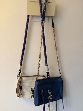Rebecca Minkoff Blue and White Crossbody Bags (selling both together)